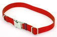 Coastal Adjustable Nylon Collar With Coastal Titan Metal Buckle Red 1X18 - 26In - Petsplace.store