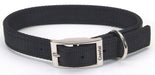 Coastal Double - Ply Nylon Dog Collar Black 1ea/1 In X 20 in - Petsplace.store