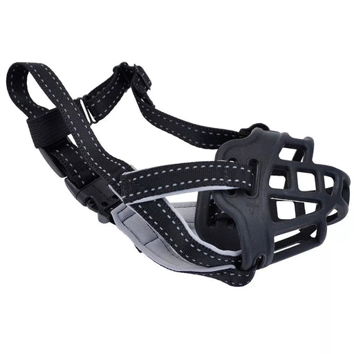 Coastal Pet Soft Basket Muzzle Black Size 1: W - 8" x L - 2.5" - Petsplace.store