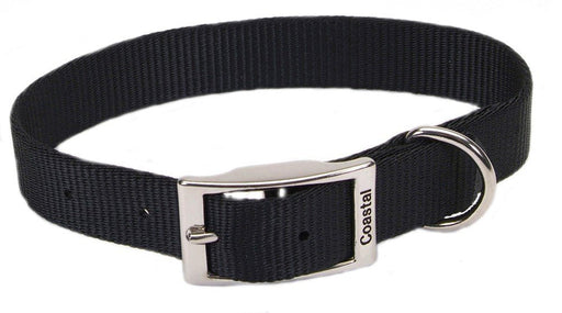 Coastal Single - Ply Nylon Collar Black 3/4X16In - Petsplace.store