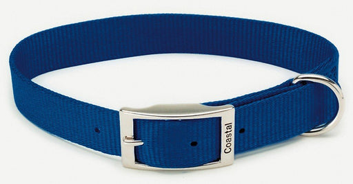 Coastal Single - Ply Nylon Collar Blue 1X18In - Petsplace.store