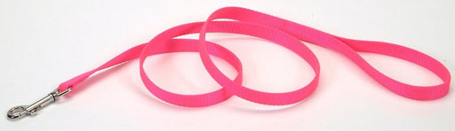 Coastal Single - Ply Nylon Dog Leash Neon Pink 1ea/5/8 In X 6 ft - Petsplace.store