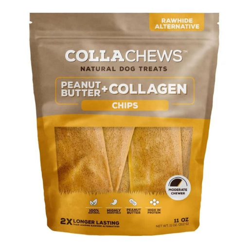 Collachews Collagen Chips Peanut Butter 11oz. - Petsplace.store