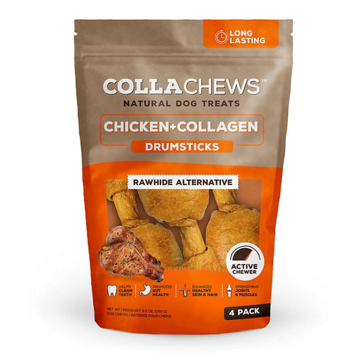 Collachews Collagen Drumstick Chicken 4Pk - Petsplace.store