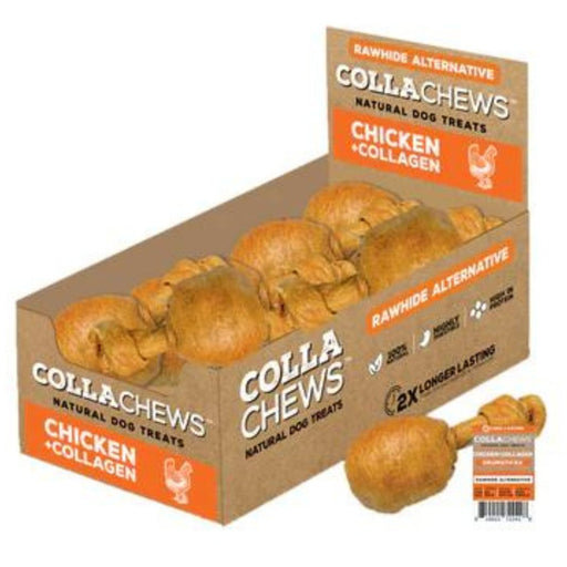 Collachews Collagen Drumstick PDQ Display Chicken 24 Count - Petsplace.store