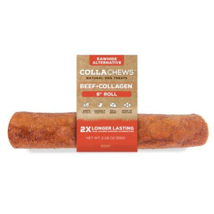 Collachews Collagen Roll PDQ Display Beef 6in. 30 Count - Petsplace.store