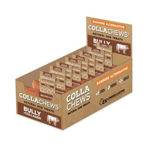 Collachews Collagen Roll PDQ Display Bully 6in. 30 Count - Petsplace.store