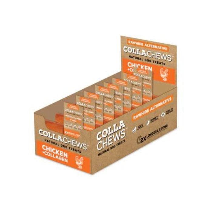 Collachews Collagen Roll PDQ Display Chicken 6in. 30 Count - Petsplace.store