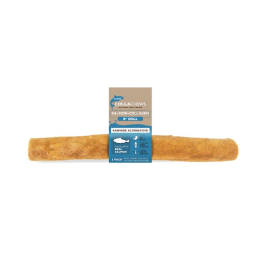 Collachews Collagen Roll PDQ Display Salmon 9in. 20 Count - Petsplace.store