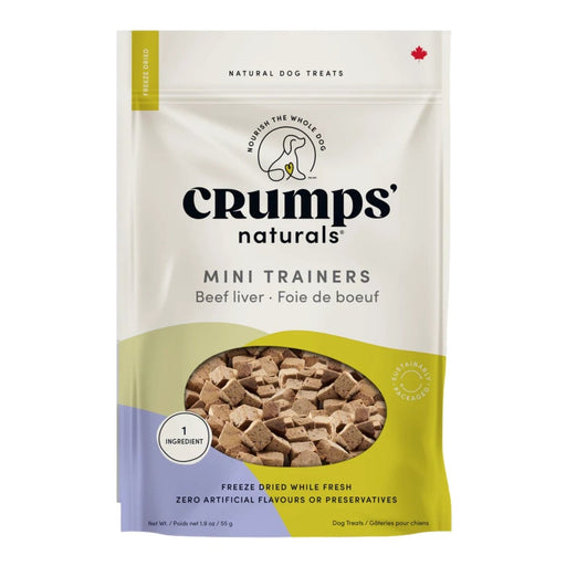 Crumps 1.9Oz Mini Trainers Freeze Dried Beef Liver - Petsplace.store