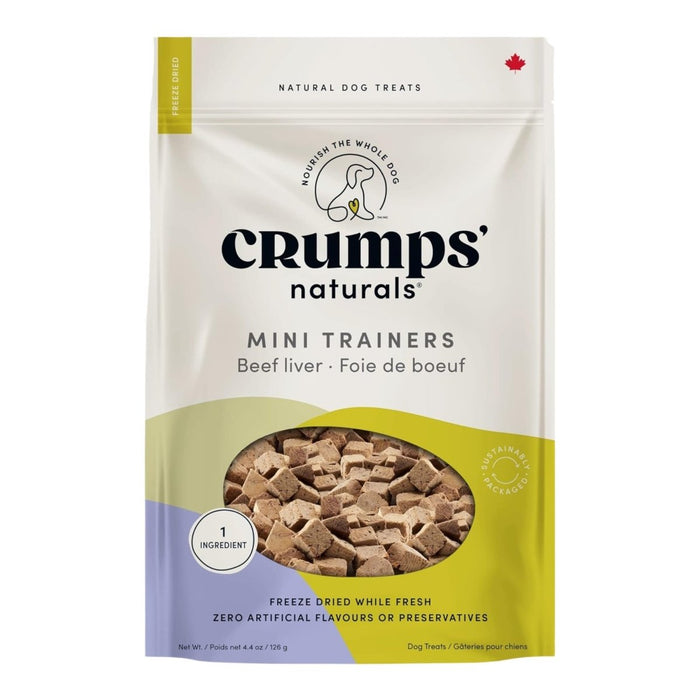 Crumps 4.4Oz Mini Trainers Freeze Dried Beef Liver - Petsplace.store