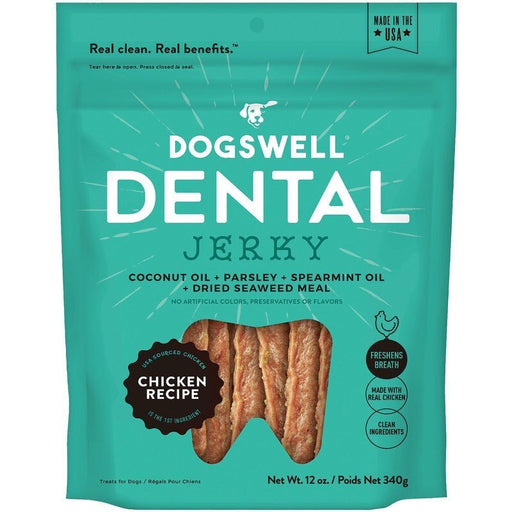 Dogswell Dog Dental Jerky Grain Free Chicken 12oz. - Petsplace.store