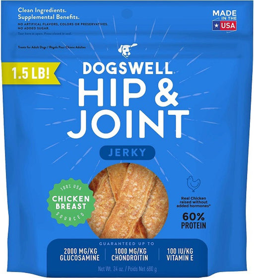 Dogswell Hip & Joint Grain - Free Jerky Dog Treat Regular Chicken 1ea/24 oz - Petsplace.store