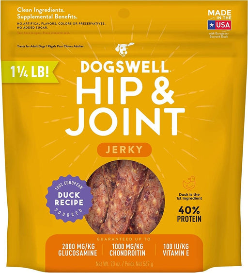 Dogswell Hip & Joint Grain - Free Jerky Dog Treat Regular Duck 1ea/20 oz - Petsplace.store