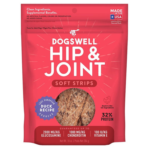 Dogswell Hip & Joint Grain - free Soft Strips Dog Treat Duck 1ea/10 oz - Petsplace.store