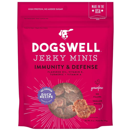 Dogswell Immunity & Defense Grain - free Jerky Dog Treat Mini Duck 1ea/4 oz - Petsplace.store