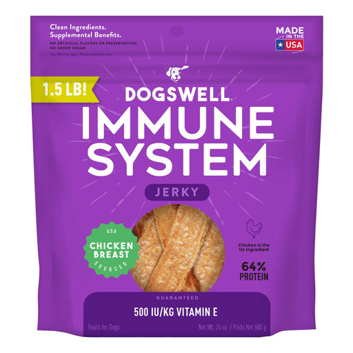 Dogswell Immunity & Defense Grain - free Jerky Dog Treat Regular Chicken 1ea/24 oz - Petsplace.store