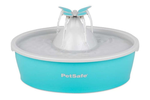 Drinkwell Butterfly Pet Fountain Blue 1ea - Petsplace.store