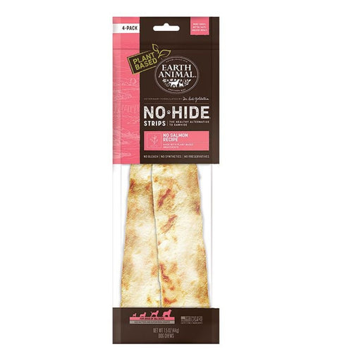 Earth Animal Dog No Hide Strips No Salmon 4 Pack - Petsplace.store