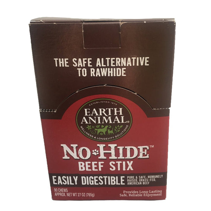 Earth Animal No Hide Beef Chews Dog Treats;90 Count - Petsplace.store