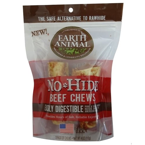 Earth Animal No Hide Beef Chews Dog Treats;Small ; 2 Pack - Petsplace.store