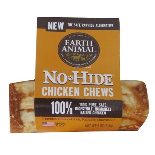 Earth Animal No Hide Chicken Chews Dog Treats, 4 Inch (Case Of 24) - Petsplace.store