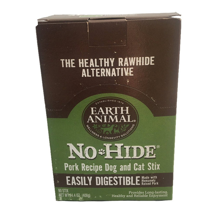 Earth Animal No Hide Pork Chews Dog Treats,90 Count - Petsplace.store