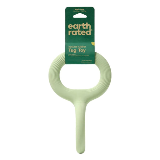 earth Rated Dog Tug Toy Green Rubber Small - Petsplace.store