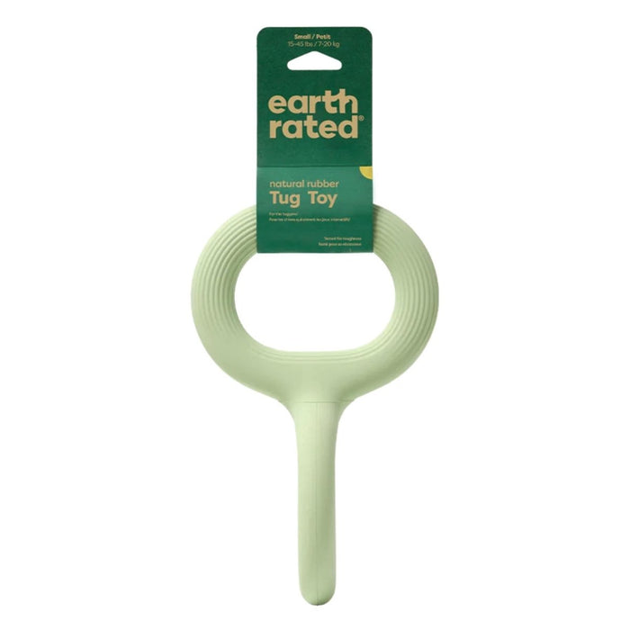 earth Rated Dog Tug Toy Green Rubber Small - Petsplace.store