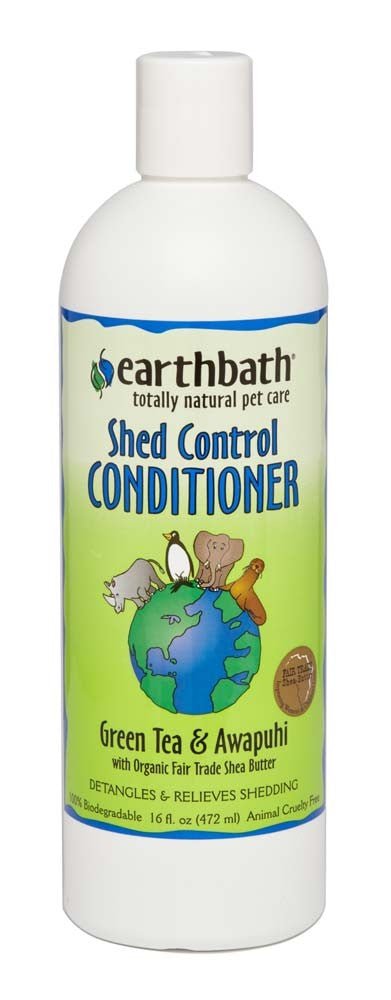 Earthbath Shed Control Conditioner, Green Tea & Awapuhi 1ea/16 oz - Petsplace.store