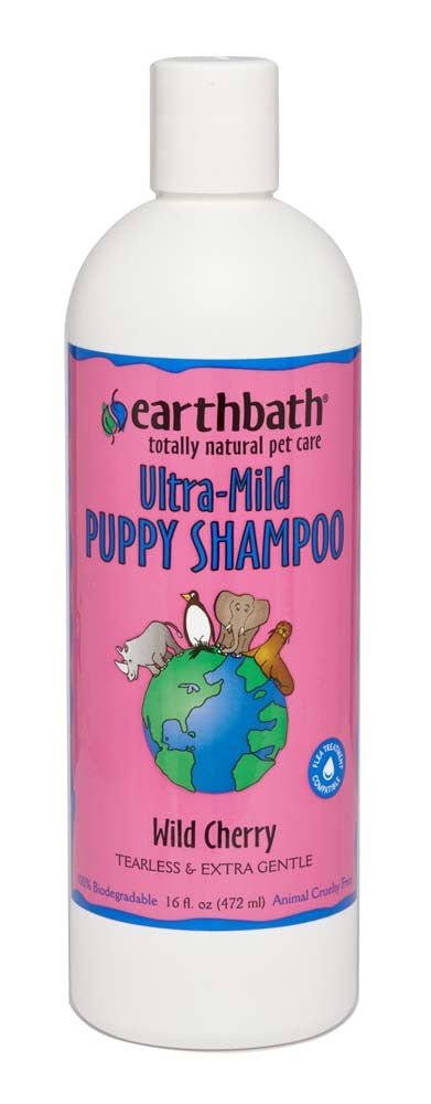 Earthbath Ultra - Mild Puppy Shampoo, Wild Cherry 1ea/16 oz - Petsplace.store