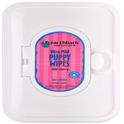 Earthbath Ultra - Mild Puppy Wipes, Wild Cherry 1ea/100 ct - Petsplace.store