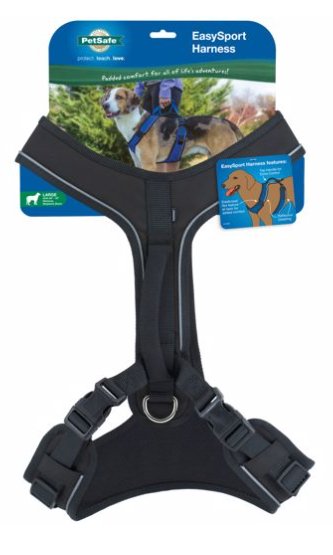 EasySport Comfortable Dog Harness Black 1ea/LG - Petsplace.store