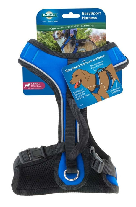 EasySport Comfortable Dog Harness Blue 1ea/XS - Petsplace.store