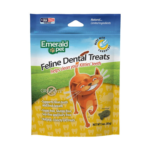 Emerald Pet Cat Dental Treat Turducky 3oz - Petsplace.store