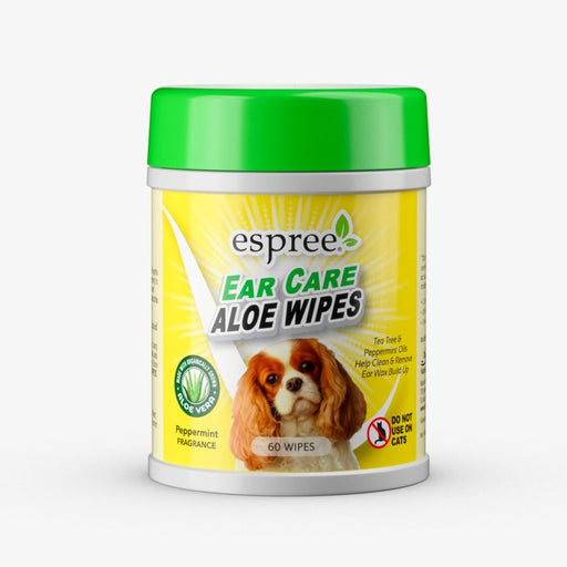 Espree Ear Care Aloe Wipes for Dogs 1ea/60 ct - Petsplace.store