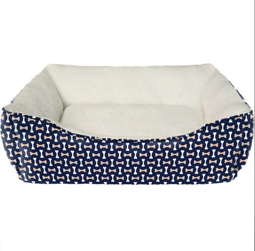 Ethical Bed Tossed Bones Navy 26" - Petsplace.store