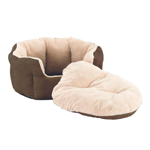 Ethical Pet Sleep Zone Reversible Cushion 18 Chocolate - Petsplace.store