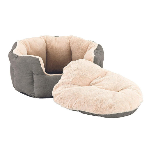 Ethical Pet Sleep Zone Reversible Cushion 18" Light Gray - Petsplace.store