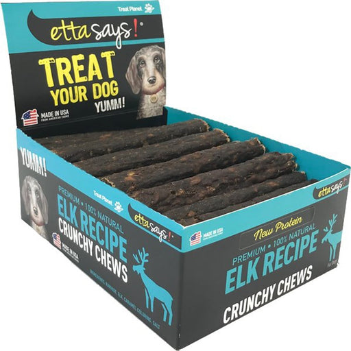 Etta Says Dog Crunchy Chew Elk 4.5 Inches 36 Count - Petsplace.store