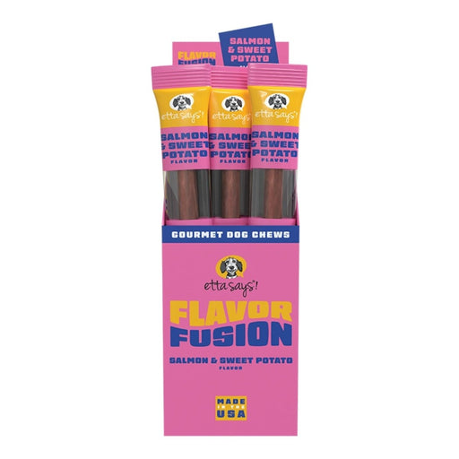 Etta Says Dog Flavor Fusion Chew Salmon 1.75oz. (Case of 12) - Petsplace.store