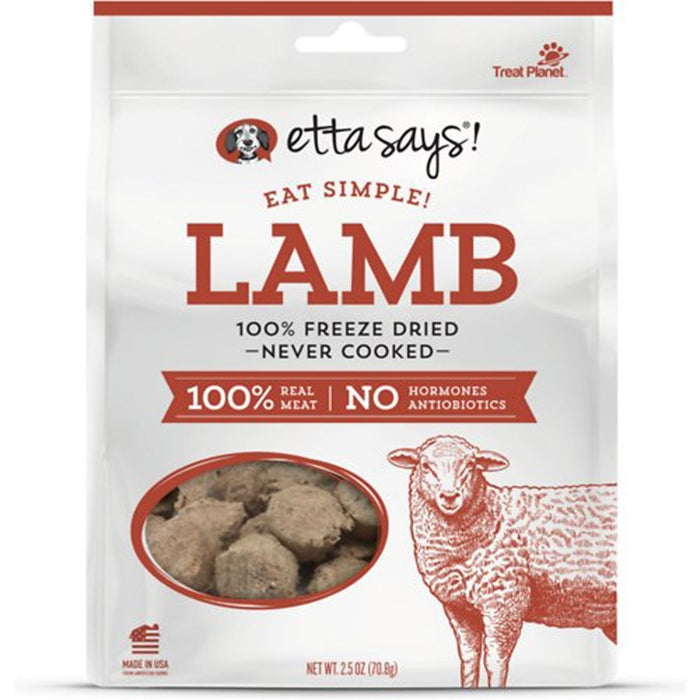 Etta Says! Eat Simple 100% Freeze Dried Lamb Dog Treats Lamb 1ea/2.5 oz - Petsplace.store