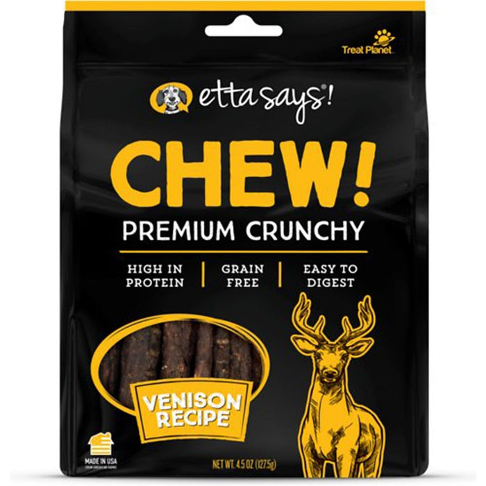 Etta Says! Premium Crunchy Venison Chew Dog Treats Venison 1ea/4.5 oz - Petsplace.store