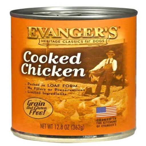 Evanger's Heritage Classic Wet Dog Food Cooked Chicken 12.8oz. (Case of 12) - Petsplace.store