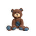 Fabdog Dog Floppy Teddybear Brown Large - Petsplace.store