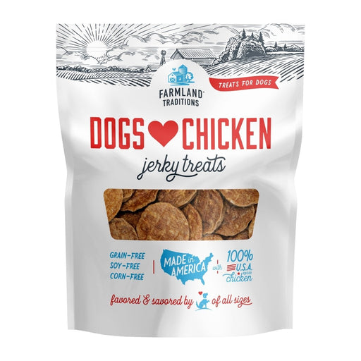 Farmland Traditions Dogs Love Chicken Jerky Dog Treats 1ea/32oz. - Petsplace.store