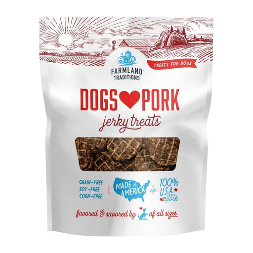 Farmland Traditions Dogs Love Pork Jerky Dog Treats 1ea/40oz. - Petsplace.store