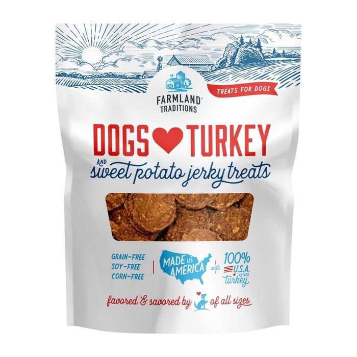 Farmland Traditions Dogs Love Turkey and Sweet Potato Dog Treats 1ea/48oz. - Petsplace.store