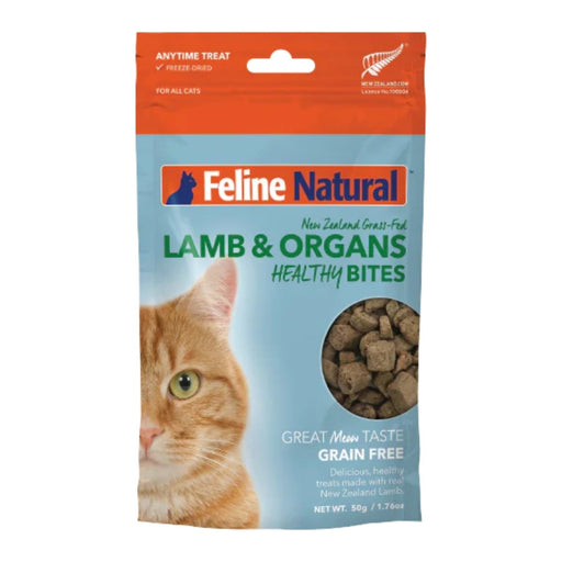 Feline Natural Cat Freeze - Dried Healthy Bites Lamb 1.76oz. - Petsplace.store