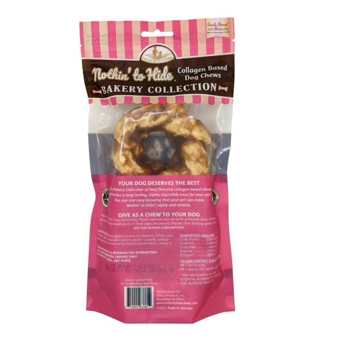 Fieldcrest Farms Nothin' To Hide Bakery Collection Dog Treat Braided Ring, Beef, 1ea/3.5 in, 2 pk - Petsplace.store